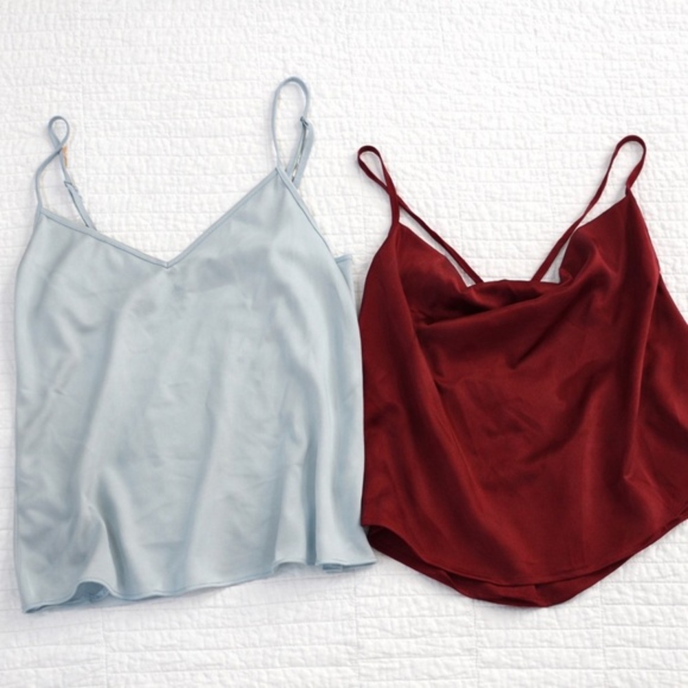 Medium Set of 2 Babydoll Cami Low Back Adjustable strap